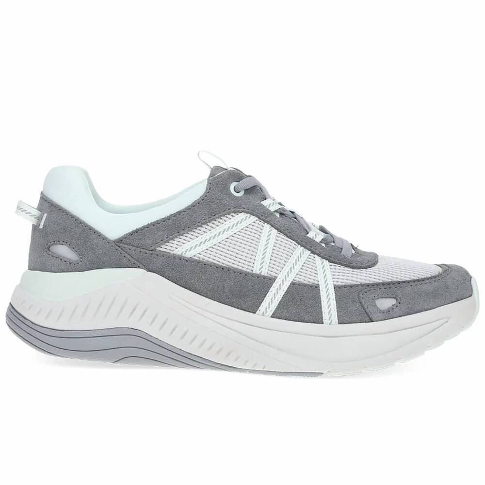 NEW DANSKO women's poppy sneaker in frost grey suede